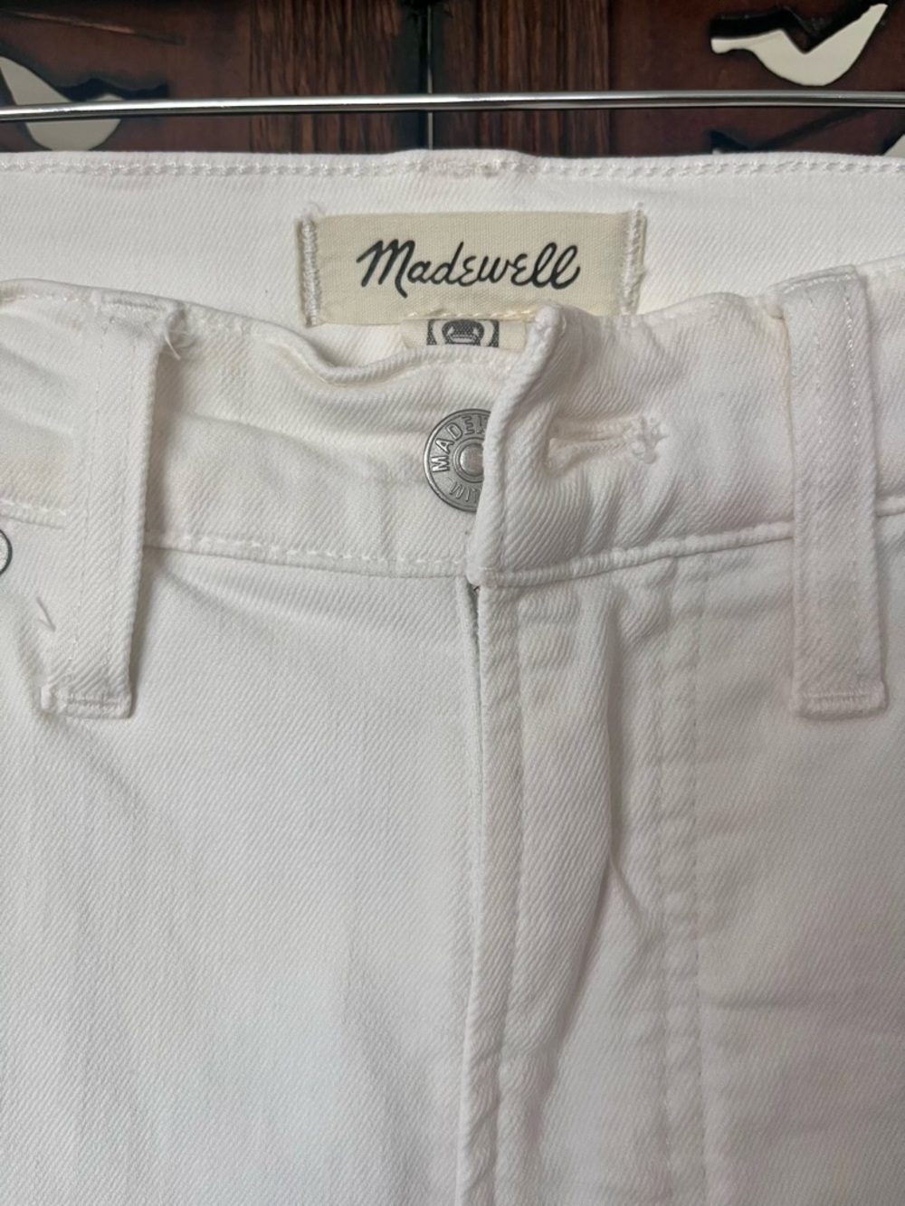 MADEWELL PERFECT VINTAGE WIDE LEG CROP JEAN WITH RAW HEM 27R